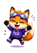 YCA Mascot Fizzi Excited